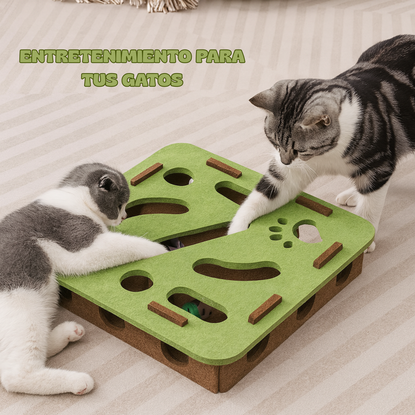 Juguete Rompecabezas para gatos.